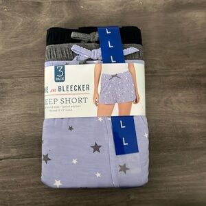 Jane and Bleecker Women's Pajama Shorts - Blue, Gray, Black